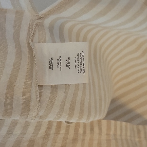 Ellen Tracy | Linen Striped Dress | Size Large - Picture 4 of 5